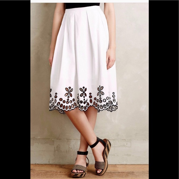 Anthropologie Dresses & Skirts - Moulinette Souers white eyelet skirt NWOT size 2
